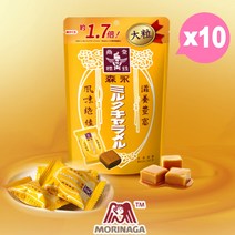 모리나가 밀크 카라멜 (사이즈 UP) 일본 전통 추억의 카라멜+추가상품증정, 10개, 132g