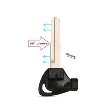 5Pcs 야마하 복스 BWS BWS125 VOX50 GTR125 조그 EVO SMAX155 자석 도난 방지 잠금 키 Uncut 빈 날 블레이, 06 Left Groove Blue