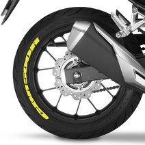 그리븐 2세대 혼다 CBR500R 650R 전용 타이어 휠 레터링 스티커 데칼, 테이프방식, 접착제(소)세트, CBR650R, 1개