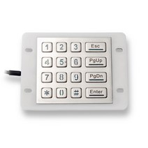 산업용 숫자 금속 키패드 부품 USB 키오스크 조명 산업용 키패드 IP68 방수 금속 스테인레스 스틸 백라이, 한개옵션2, 02 English Layout, 01 USB