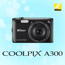 니콘 COOLPIX A300 광학8배줌 무선전송 고화질 컴팩트 디카 k, 32GB 메모리+케이스+리더기
