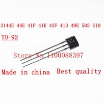 음성식별 10 PCS/LOT 3144E 44E 41F 41H 43F 413 49E 503 U18 TO-92 홀 효과 센서 스위치