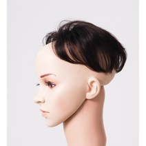 정수리 가르마 커버 자연스러운 웨이브 부분 가발 사이즈 3종류 색상 4가지, 4핀, 밝은갈색