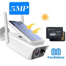 태양광CCTV 무선태양광cctv 무선cctv Wifi태양광 배터리cctv 태양광무선카메라 3mp wifi 야외 태양열 ip 카메라 방수 보안 카메라 배터리 태양열 충전 pir, 3mp 32g 카드 추가