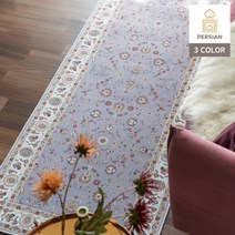 [한빛카페트] 쉬라즈 페르시안 러너 침실러그 주방매트 80x200cm, 색상:블루