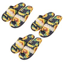 (1+1+1) 더블패드 순 면실내화 이중바닥 쿠션면실내화 거실화 실내화 층간소음방지 슬리퍼 학생용실내화 키즈실내화 아동실내화 덧신, 28.썬플라워 네이비(1+1+1) MF222