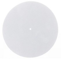 lp 레코드 플레이어 미니 블루투스 턴테이블 축음기 청소 3mm 두께의 정전기 방지 펠트 플래터 매트 비닐 용 방진 슬립매트 오디오 애호가, 하얀색