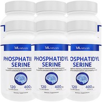 [미국빠른직구] 신제품 마이라이프 내추럴스 포스파티딜세린 400 mg 120정 6병, 6개