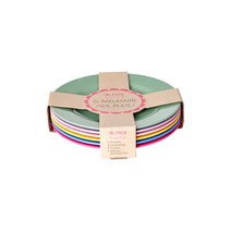 RICE BY 라이스 바이 멜라민 접시 4개 세트, Pink Assorted_MEDIUM