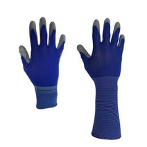 피앤티 로얄블루 PU 코팅장갑(10개 묶음), 10개, 토시L