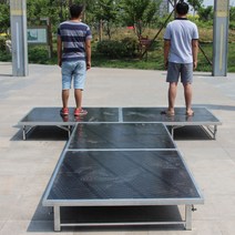 간이 조립식 무대 야외공연 행사 패션쇼 결혼식 T형, 1x1.28고정 높이