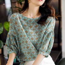 할인전 플라워 블라우스 슬림 루즈핏 SGF2107162Z