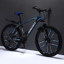 자전거 일반자전거 클래식 성인 스피드 변속 바이크 77호 kirahosi Pdrtwm, 블루 10_24인치