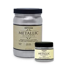 [RUST OLEUM] 금속느낌의 장식용 페인트! 메탈릭 엑센트(2oz 32oz), Sterling Siver/32oz