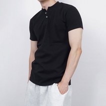 머슬핏헨리넥 남자머슬핏반팔 목안늘어나는티 6color