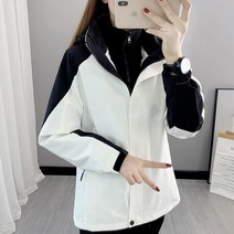 여성 새내기룩 클럽 데일리 탈부착 야상 와펜 사파리 바람막이 자켓 가을 겨울 야외 보온 방풍 방수 등산복
