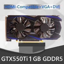 gtx550ti 2gb 4gb 6gb 컴퓨터 그래픽 카드 192bit gddr5 nvidia pci-e 2.0 hdmi 호환 1050ti 게임 비디오 카드(냉각 팬 포함), 협력사, gtx550ti 1GB gddr5