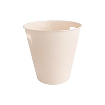 비스토어 인테리어 오픈 휴지통 사무실 거실 카페 플라스틱 원형, 1개, 베이지