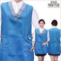 레뷰가운 AE314 앞치마 경로당 요양보호사 복지센터 간병인, 1개, AE314_블루88