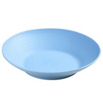 예쁜 카페접시 디저트 다양한 색상 9 인치 간단한 대형 깊은 플라스틱 접시 경량 BPA 무료 저녁 식사 주방 용품, 파란