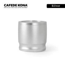 바리스타 핸드 커피 도구 도징링 템퍼 CAFEDE-코나 커피 도징 링 알루미늄 파우더 피더 그라인더 EK43 58, 02 Silver_01 58mm