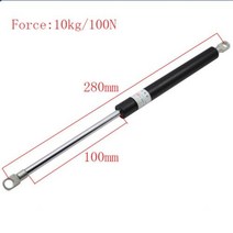 압축스프링 280mm 중앙 거리 100 mm 스트로크 공압 자동 가스 리프트 Prop 댐퍼, 한개옵션0