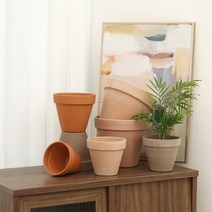 데로마 바소 이태리 토분 테라코타 빈티지 인테리어 도자기 화분, 화이트, 31호(화분단품)