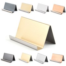 더블리스 스테인리스 메탈 명함 꽂이, 무광_샴페인골드, 1개