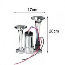 자동차혼 부식 방지 오디오 전자 트럼펫 600DB 12V 높은 데시벨 듀얼 스피커 크롬 금속 전기 경적 자동차, 01 은