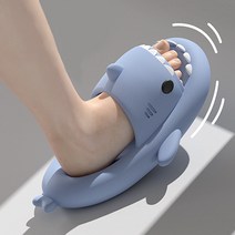 무타공마켓 발편한 푹신 상어슬리퍼 EVA소재, 그린