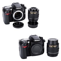 2팩 카메라 바디 캡 및 후면 렌즈 커버 키트 Canon EF 용 Ni F/Z E Olympus Micro 4/3 Fuji Fujifilm X Mount, 01 for Canon EF EF-S