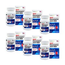 MSM 식이유황 엠에스엠 글루코사민 1500mg 조인트 MSM1500 초록입홍함 상어연골 식약처인증 건강기능식품, 비타그린, 6개, JOINT MSM 1800mg / 60정
