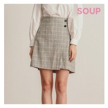 SOUP 체크 슬릿 미니 스커트(SV2SR30) 미니스커트