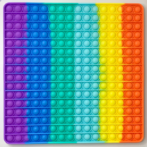 달밤마켓 초대형 대형 레인보우 팝잇 푸시팝 버블 보드게임, 대형원형