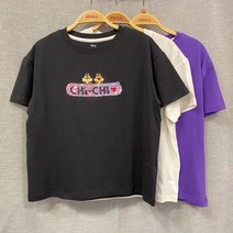 유솔 동아백화점 수성점 (여름 시즌OFF 50%~~)수성점 사랑스럽고 귀여운 디즈니 캐릭터로 포인트를 준 루즈핏 반전 스팽클 반팔 티셔츠 RA20F52