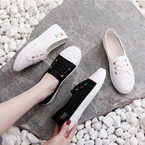 [PINK LITCHI]여성 캐주얼 화이트 펌프스 플랫 로퍼 스니커즈 단화 M510Ting510BX06