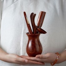 전통 보이차 차칼 차도 나무 원목 다도 선물 세트 3종, A 전통 보이차 차칼 차도