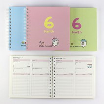 아이윙스 5000 쿠키 MAMALS 6Month 스터디 플래너 스케줄러, 랜덤