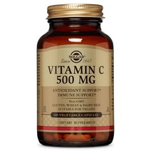 솔가 비타민 C 500mg 베지터블 캡슐 글루텐 프리 비건 무설탕, 100개입, 1개, 100정