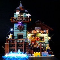 중국호환레고 오래된 낚시가게 어부 오두막 21310 호환블럭, [어업하우스 라이트 에디션] - 바닷물 배달