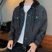 겨울자켓 데님셔츠 남성코디 남성자켓 후드탈부착