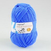 아크릴실 마카롱실 모헤어실 TPRPYN 50g 1pc 95M 우유 코 튼 원사 에 대 한 아기 니트 담요 스웨터 스카프 인형 크로 셰 양모 스레드 라인, [40] 29 qian bao lan