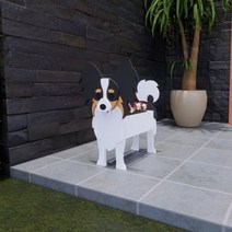 동물 고양이 개 꽃 재배자 샴 거친 토끼 곰 정원 냄비 동상 조각 장식, P
