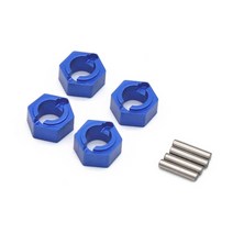 FMS FCX24 1/24 RC 크롤러 자동차용 금속 7Mm 휠 육각 어댑터 업그레이드 부품 액세서리, [03] Blue