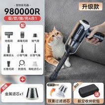 고양이 진공 털청소기 개털 미니 무선청소기 러그 소파 털 흡입, 블랙이중필터980000R큰흡입력+표준칫솔모+금속필터+보