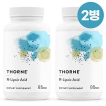 쏜리서치 리포산 60캡슐 x 2병 Thorne R-Lipoic Acid, 단품, 단품
