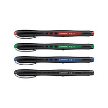 원클릭도매/스타빌로 블랙롤러볼펜 0.4mm 적색, 원클릭도매 본상품선택
