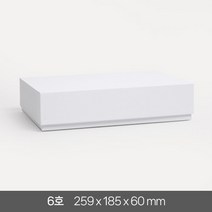 고급 선물 상자 6호 답례품 싸바리 패키지 기프트 포장 무지 국산 케이스, 화이트 1개