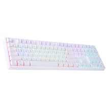 앱코 HACKER PBT RGB 무접점 유선키보드 45g, 화이트, KN10