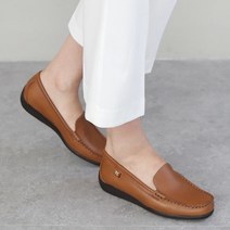 카멜브라운 지쎄수제화 H버클 스티치 로퍼